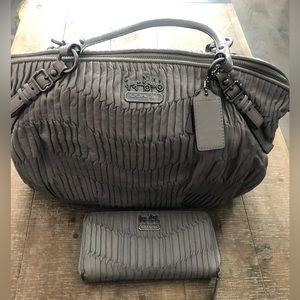 COACH handbag and wallet set